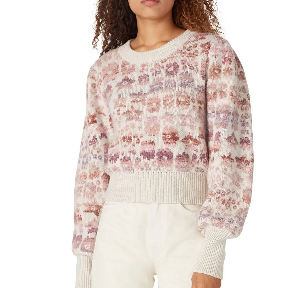 LoveShackFancy | Heirloom Jacquard Kirsten Wool & Alpaca-Blend Pullover | S